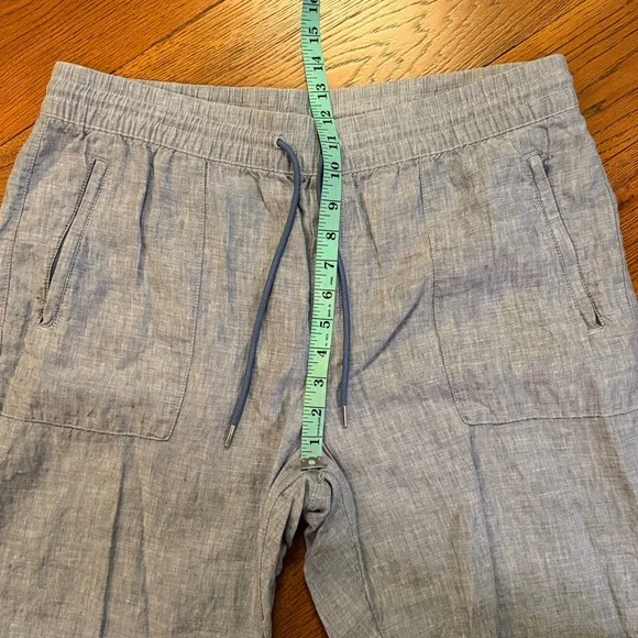Athleta Women’s Retreat Linen Jogger Size | 16 Chambray Color - Picture 8 of 11